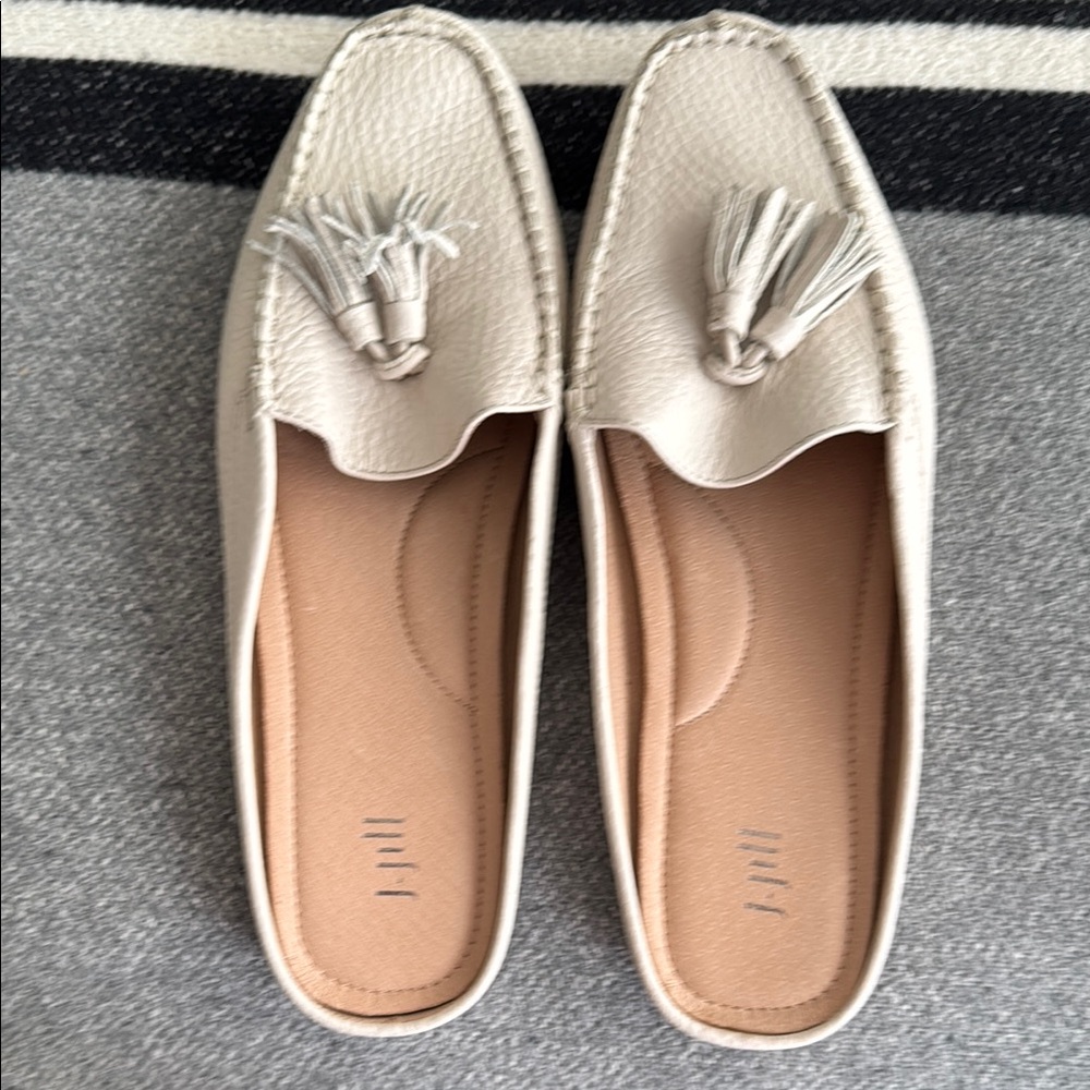 J. Jill Cream Leather Women's Loafers